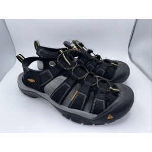 KEEN Newport H2 Black Slip On Water Sport Bungee Sandal Shoes Mens US 12
